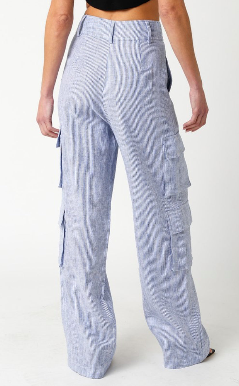 Polly Linen Cargo Pants