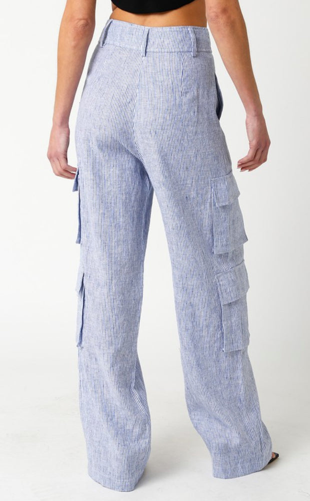 Polly Linen Cargo Pants