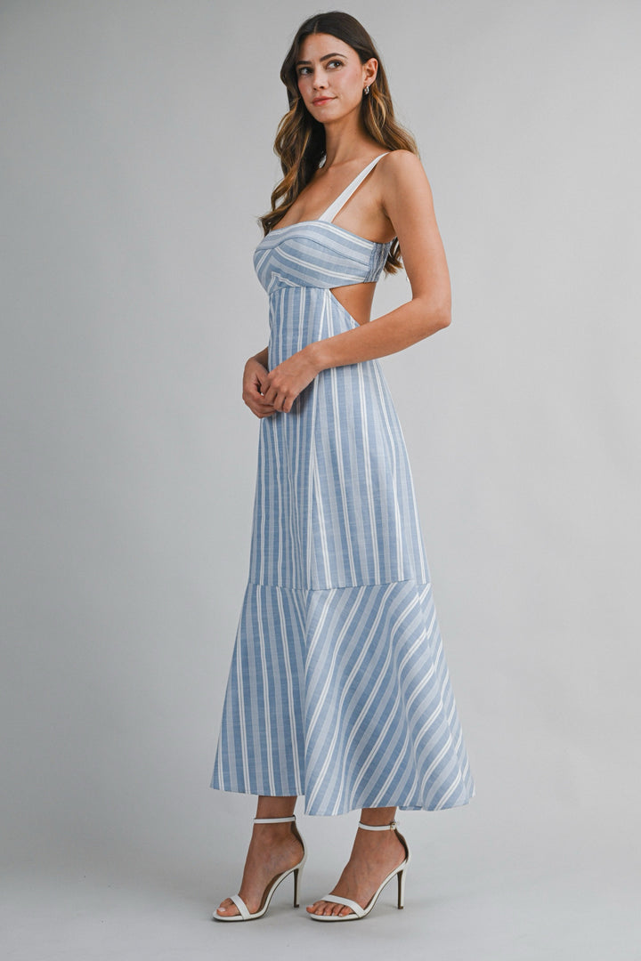 Coastal Crush Striped Midi Dress