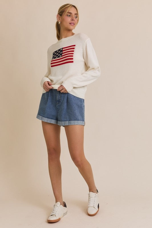 Standing Proud Knitted Flag Sweater