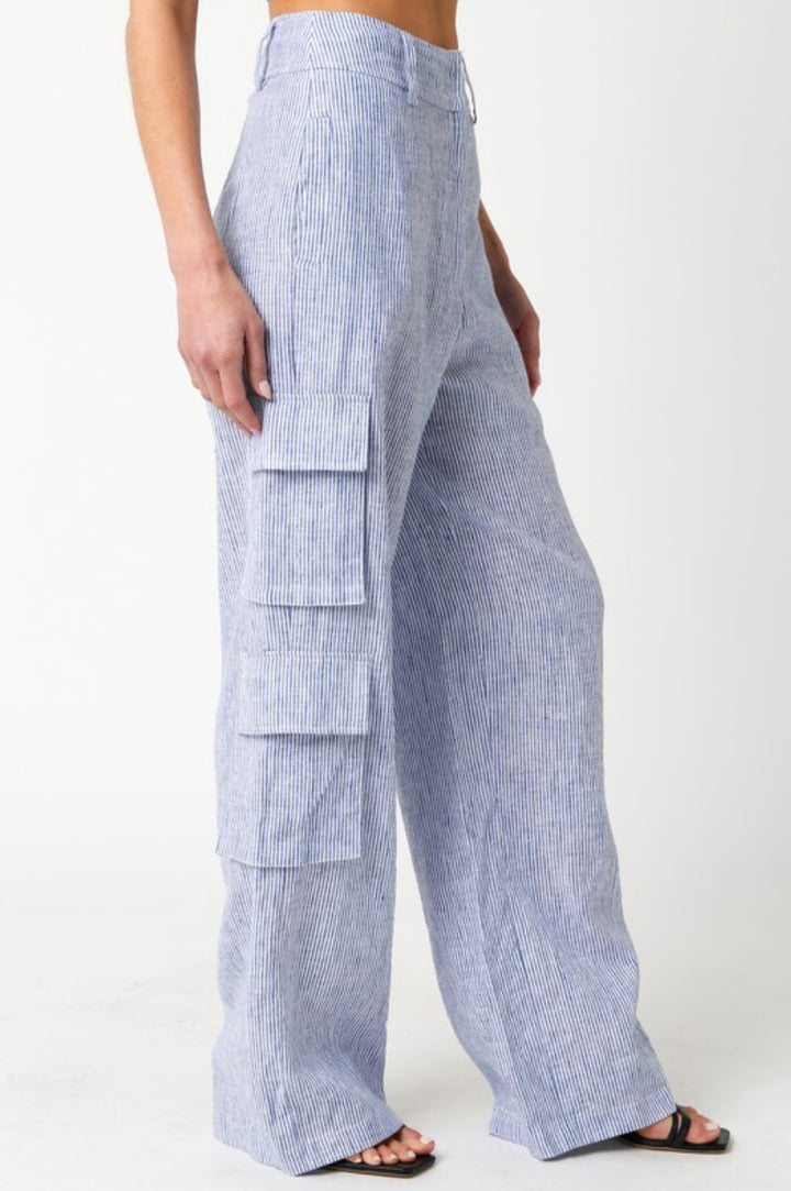 Polly Linen Cargo Pants