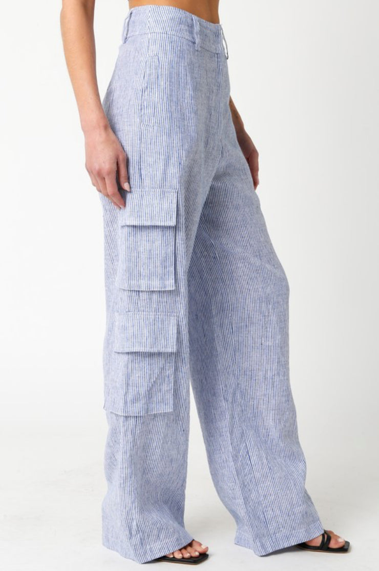 Polly Linen Cargo Pants