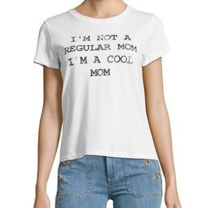 Cool Mom Graphic Tee: White