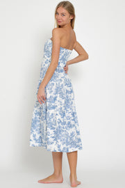 In Paris Tiered Midi Dress