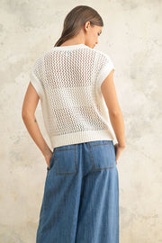 Caroline Crochet Knitted Top