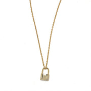 14k Gold Plated Goldie Lock Necklace : Gold