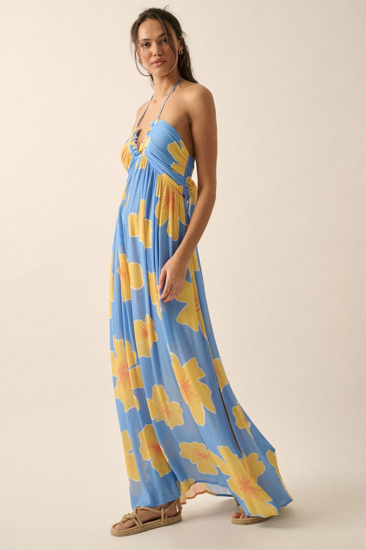 Walk On The Beach Halter Maxi Dress Closet Runway Boutique Walk On The Beach Halter Maxi Dress Closet Runway Boutique