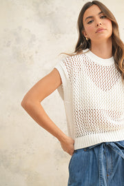 Caroline Crochet Knitted Top