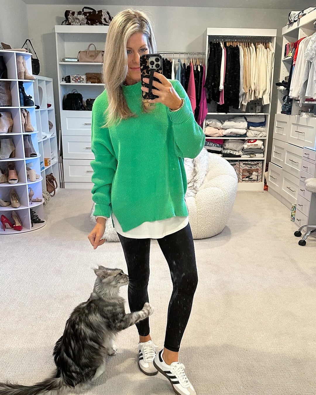 Everyday Essential Long Sleeve Tunic Shirt: White