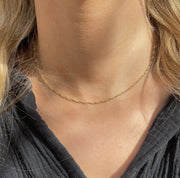 Fallon 14k Gold Filled Necklace {Waterproof}: Gold