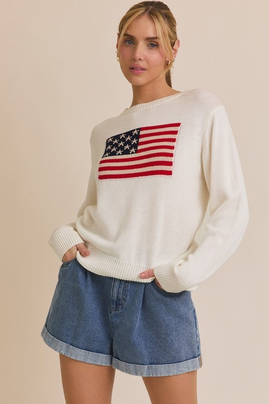 Standing Proud Knitted Flag Sweater