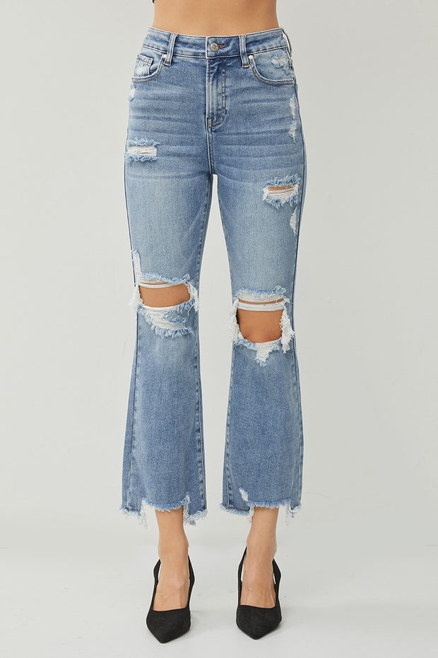 Risen Allison High RIse Crop Ankle Jeans