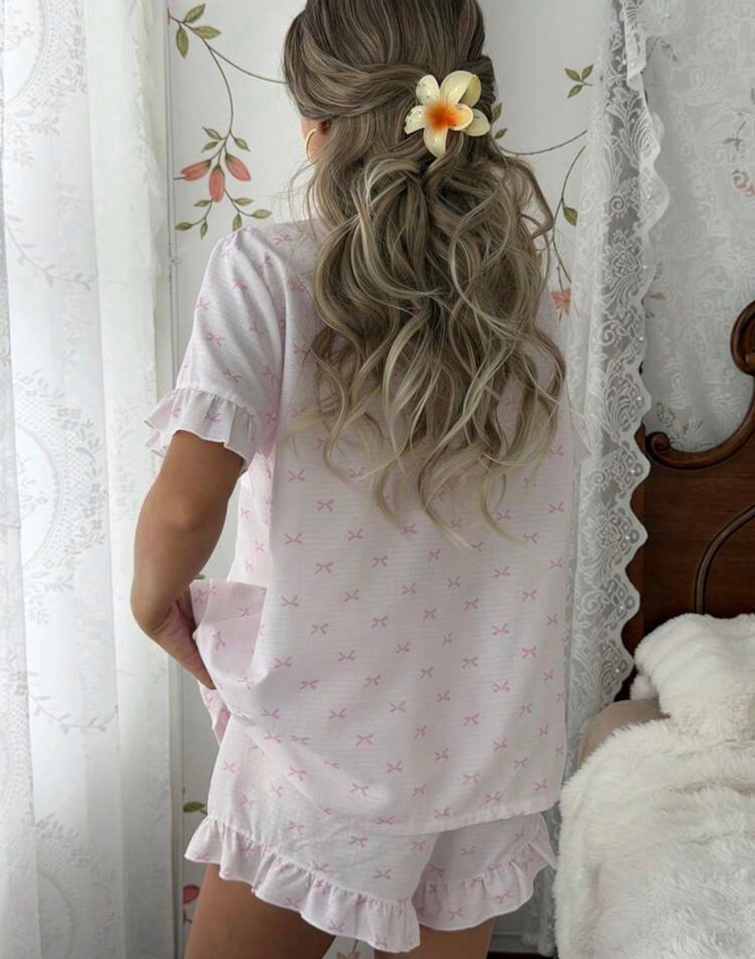 Wrapped Up In A Pretty Bow Sleepwear Set