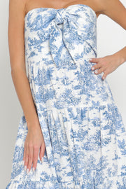 In Paris Tiered Midi Dress