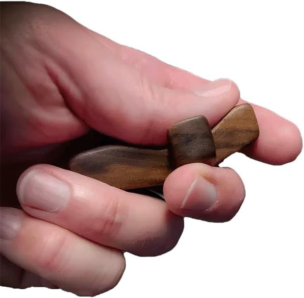 Wooden Worry/Prayer Fidget Pocket Cross