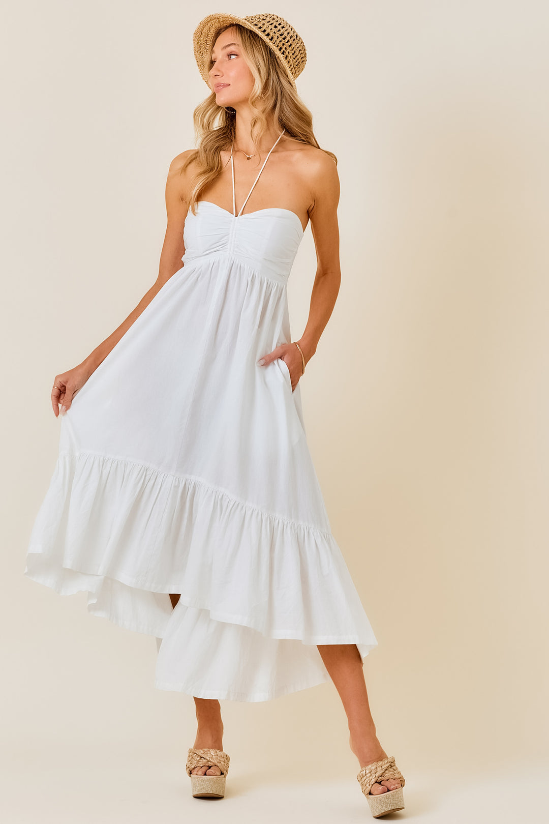Simply Sweet Halter Maxi Dress