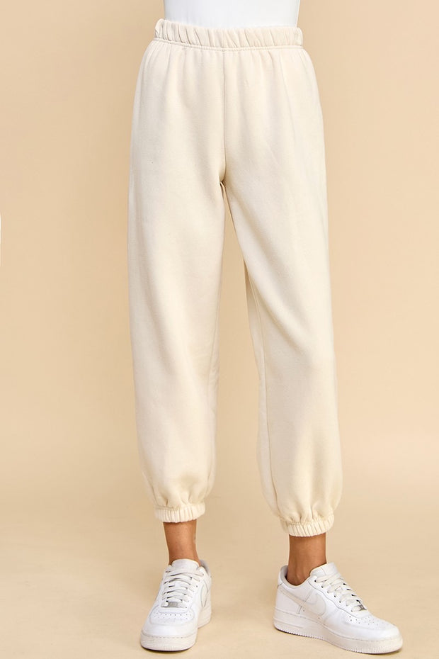 Sunday Essential Jogger Sweatpants: Cream