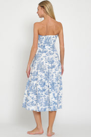 In Paris Tiered Midi Dress