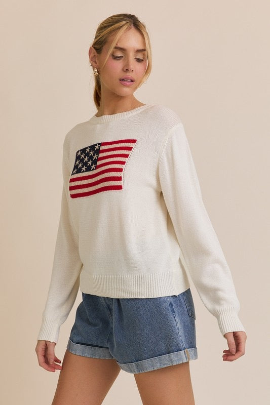 Standing Proud Knitted Flag Sweater