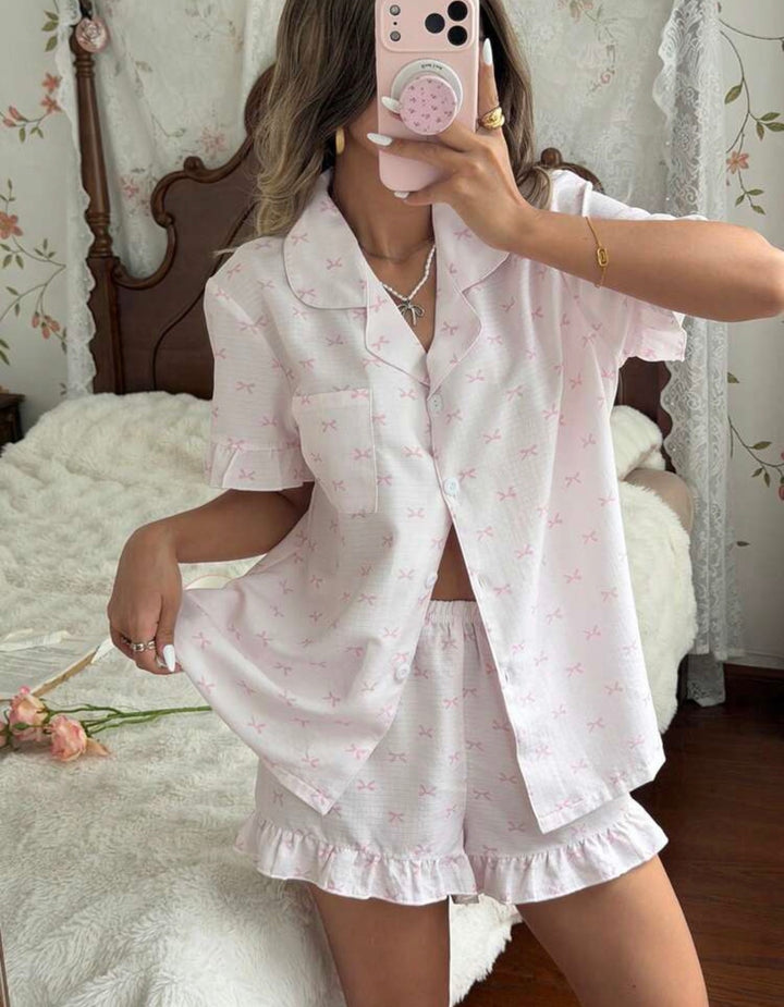 Wrapped Up In A Pretty Bow Sleepwear Set