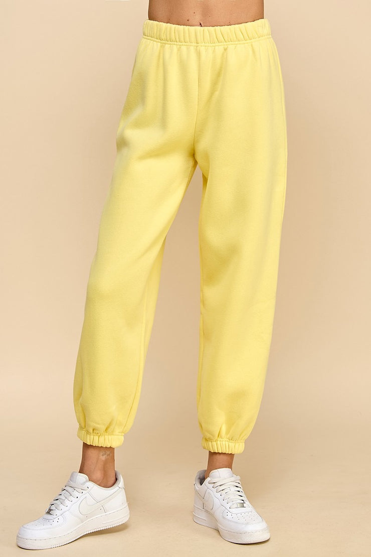 Sunday Essential Jogger Sweatpants: Lemon