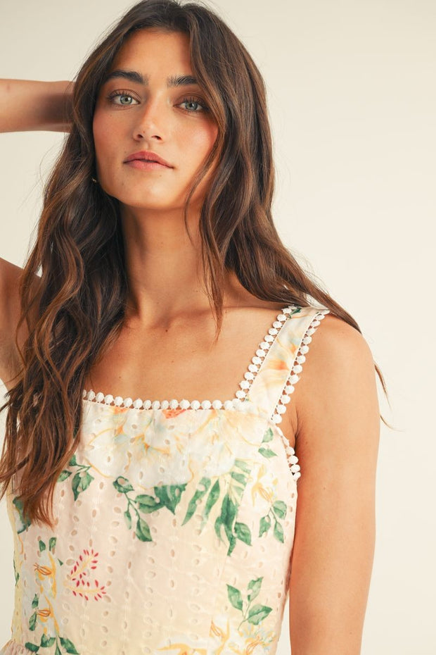 Raise Your Glass Floral Midi Dress