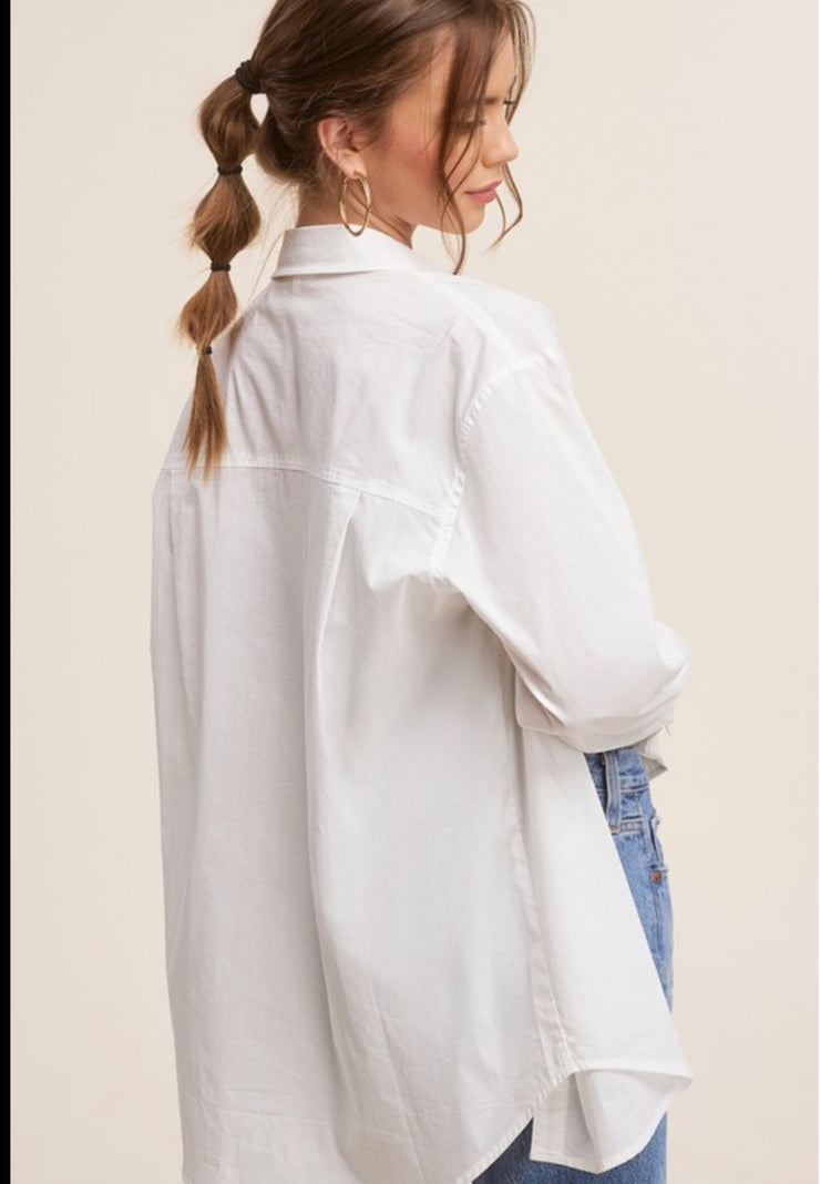 Mable Essential Basic Button Down Top