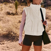 Marley Puffer Vest: White