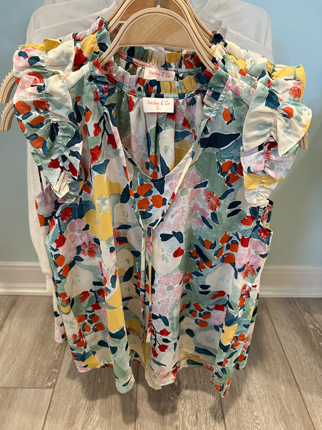 Spring Forward Ruffle Cap Sleeve Blouse