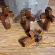 Wooden Worry/Prayer Fidget Pocket Cross