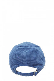 LA Rhinestone Corduroy Baseball Hat: Black