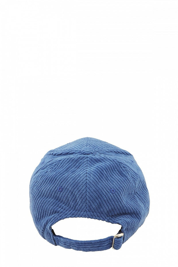 LA Rhinestone Corduroy Baseball Hat: Black