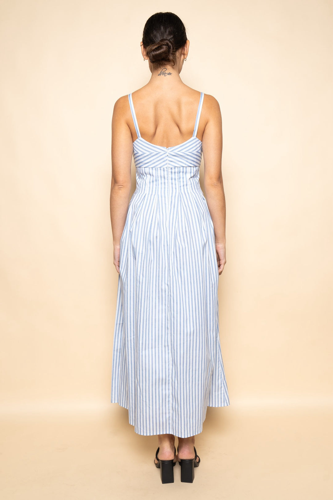 Yacht Club Stripe A-Line Midi Dress