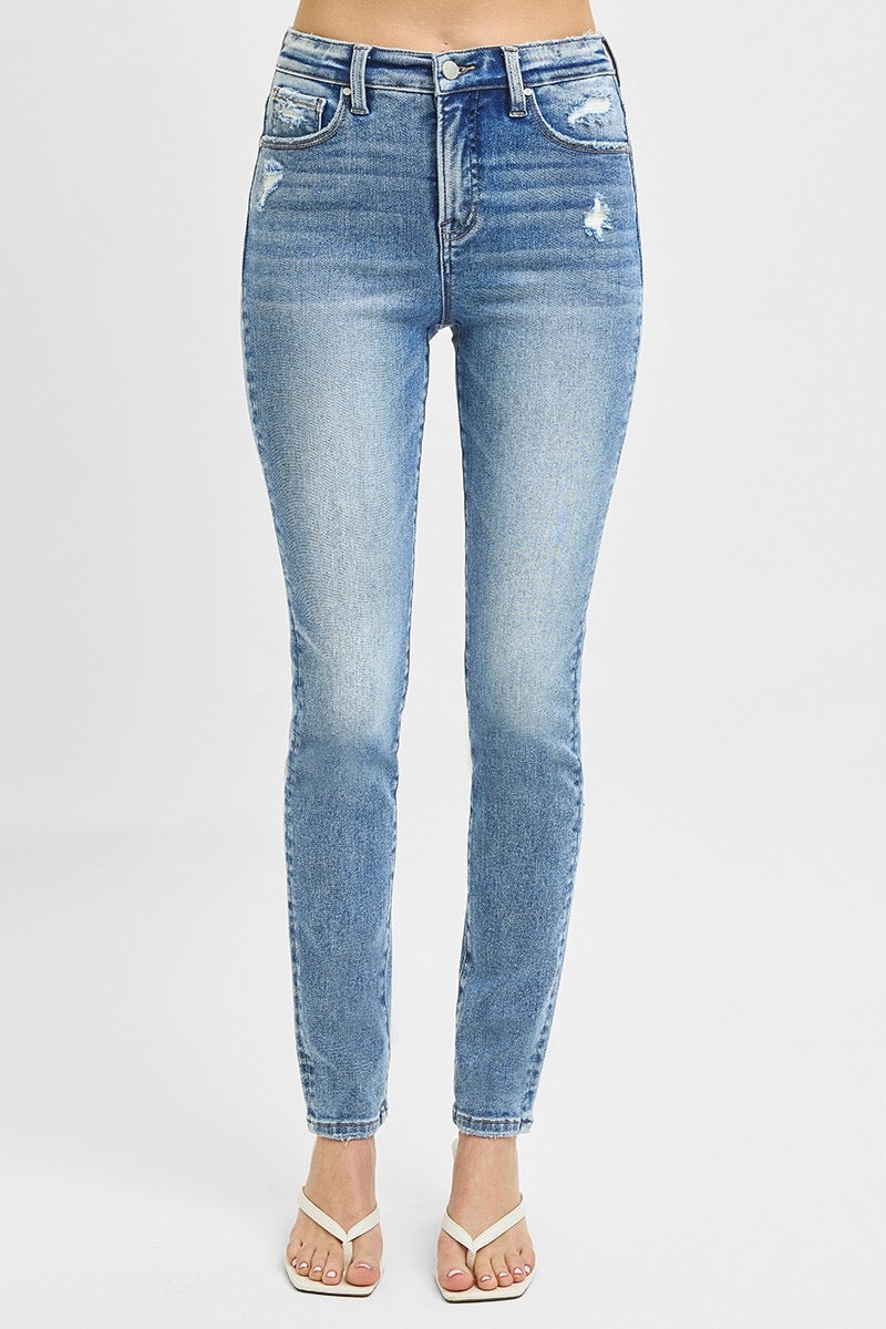 Isla Tummy Control High Rise Ankle Skinny Jeans