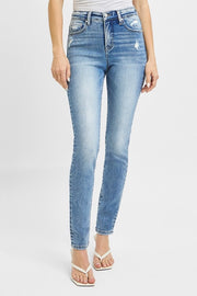 Isla Tummy Control High Rise Ankle Skinny Jeans