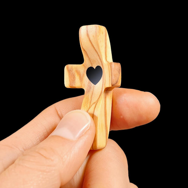 Wooden Worry/Prayer Fidget Pocket Cross