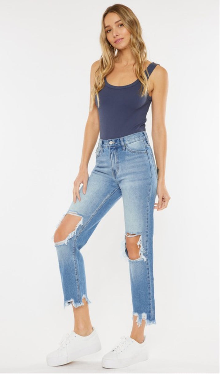 Kylie High Rise Mom Jeans