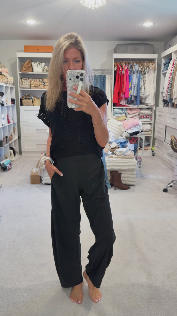 Havenport Barrel Travel Pant: Black