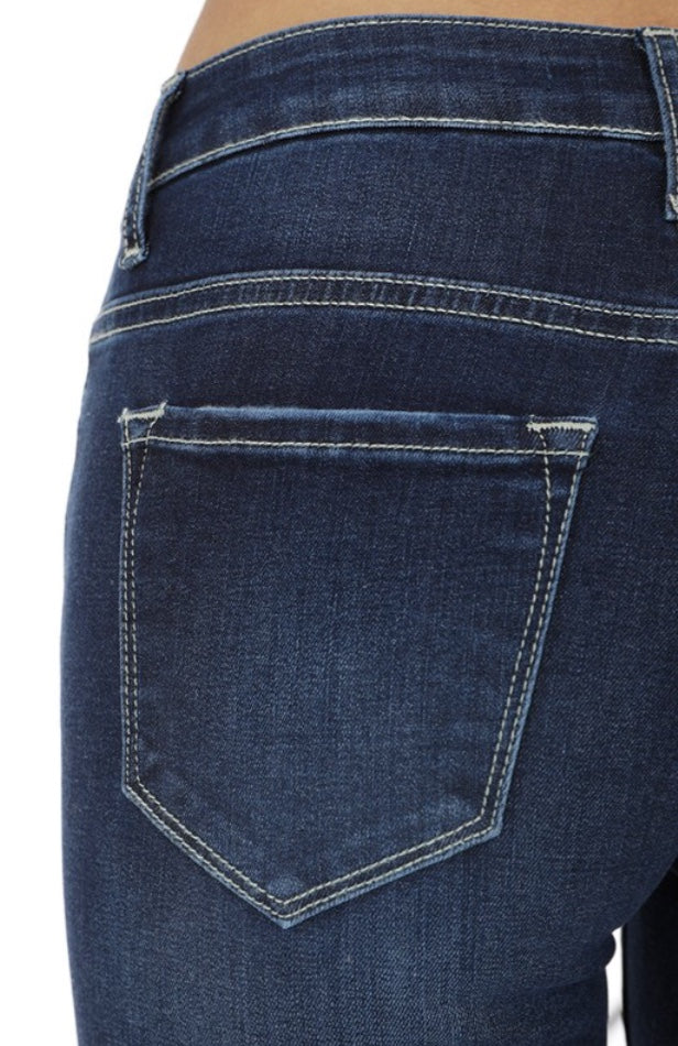 Kan Can Lola Skinny Jeggings: Dark Wash