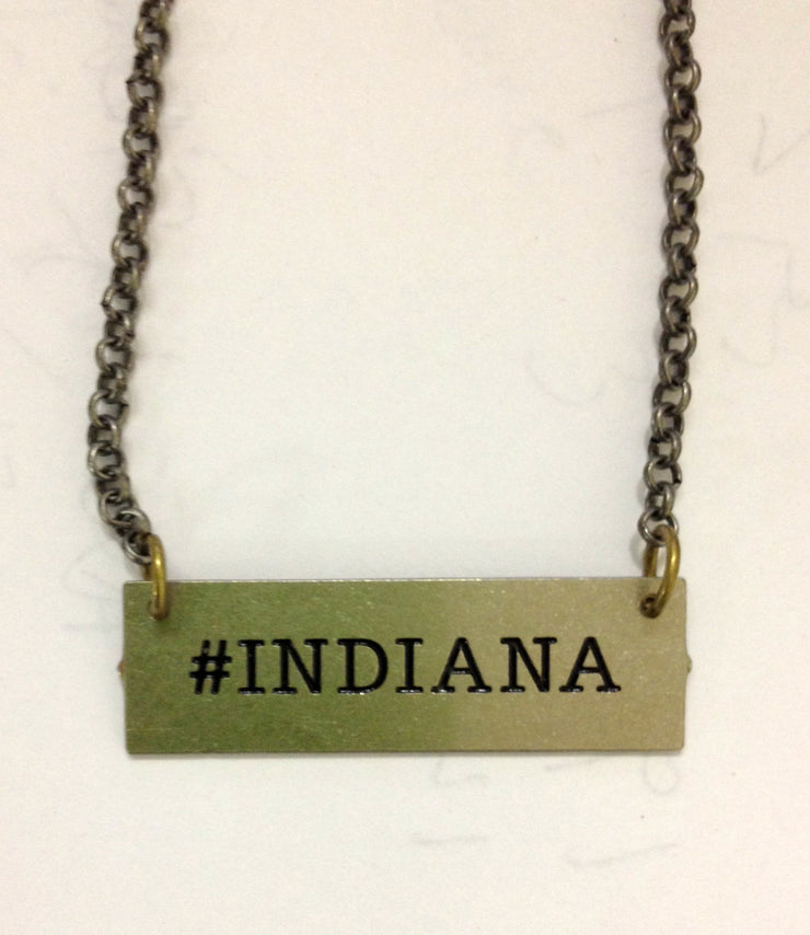 #INDIANA Hand Cut Pendant Necklace