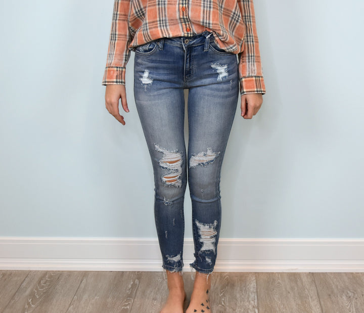 Kan Can: Reilly Destroyed Skinny Jeans