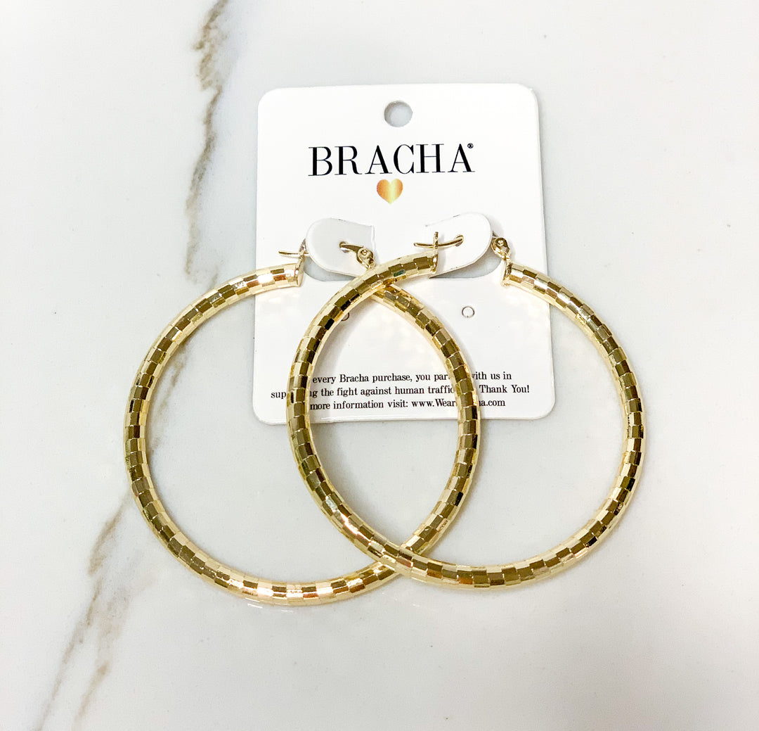 BRACHA Michelle Gold Hoop Earrings