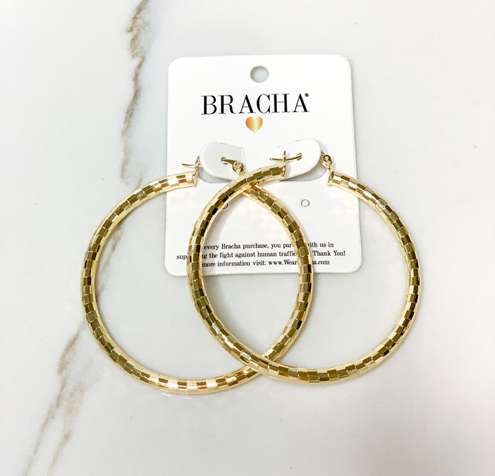 BRACHA Michelle Gold Hoop Earrings