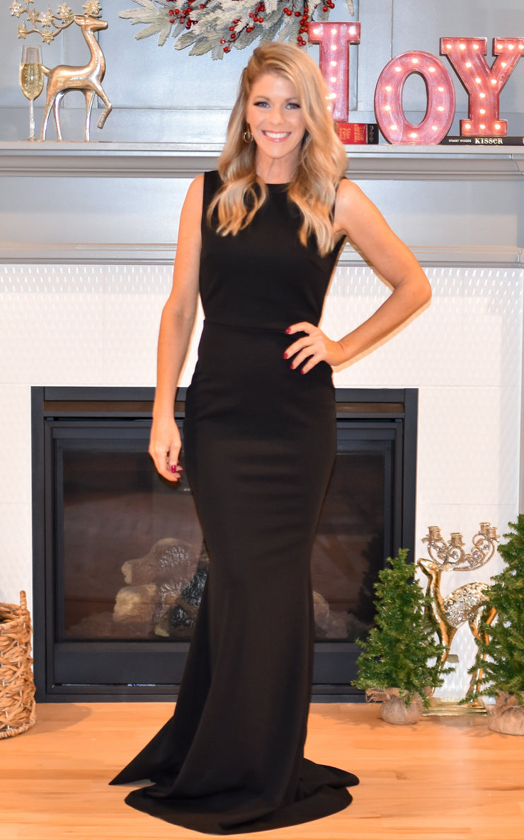 All Wrapped Up In You Dress: Black