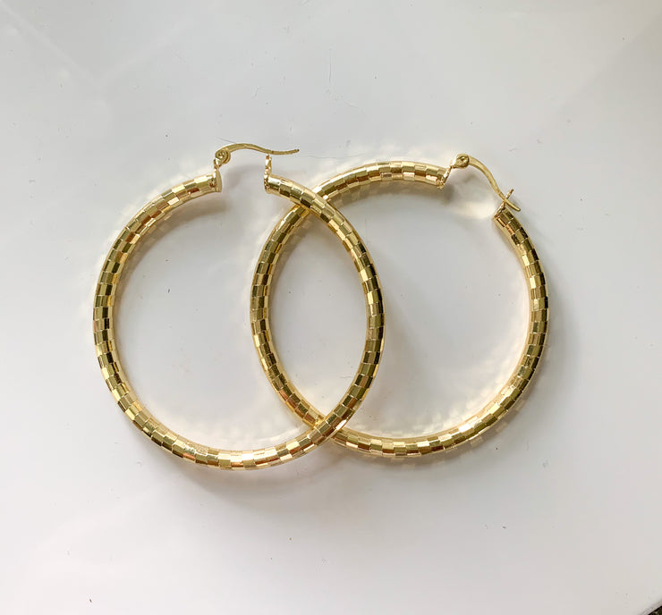 BRACHA Michelle Gold Hoop Earrings