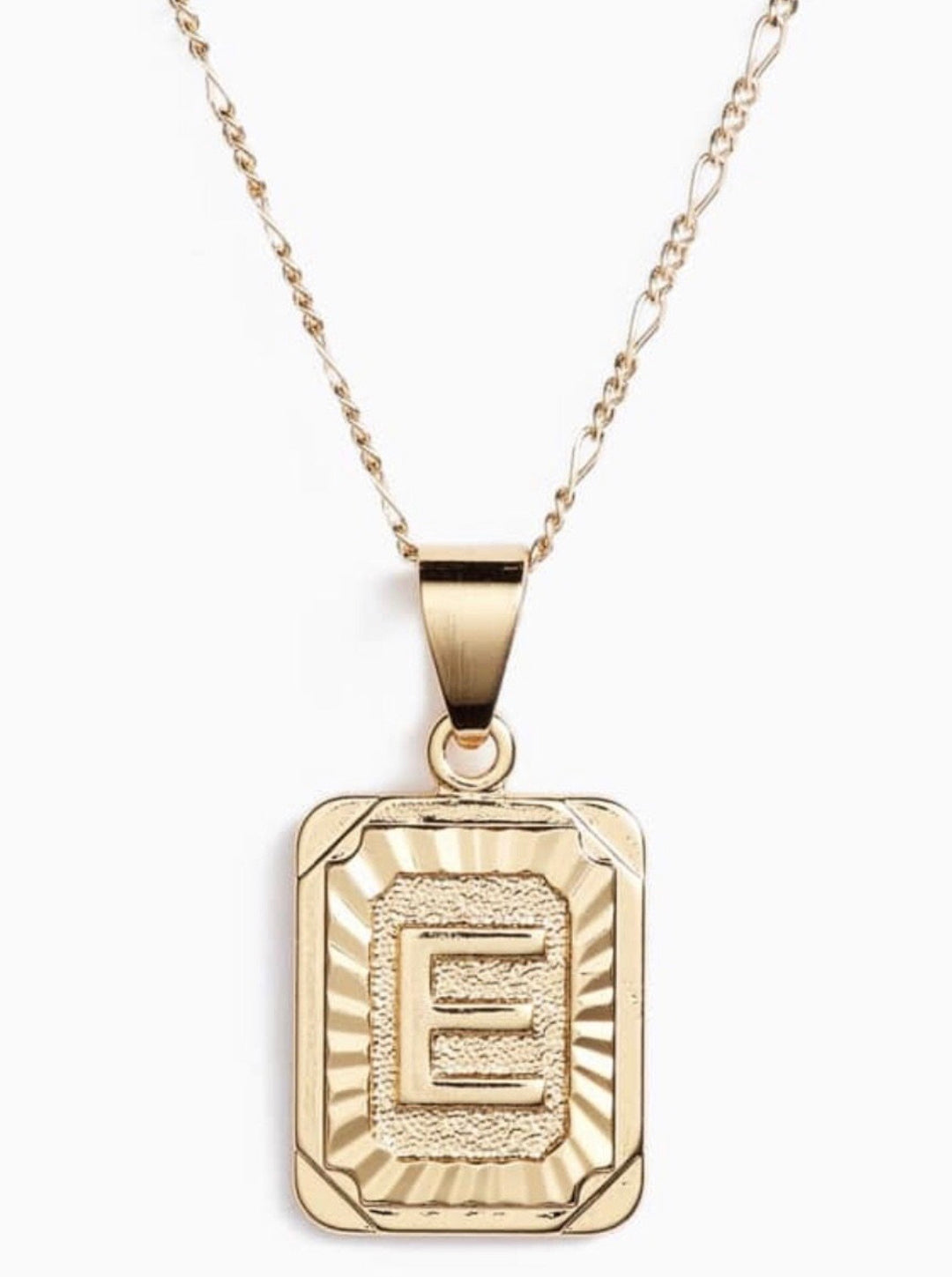 BRACHA Initial Card Gold Necklace