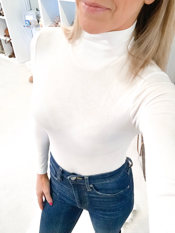 Date Night Basics White Bodysuit