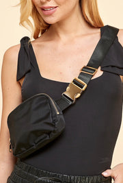 Keep It Moving Belt Bag: Black