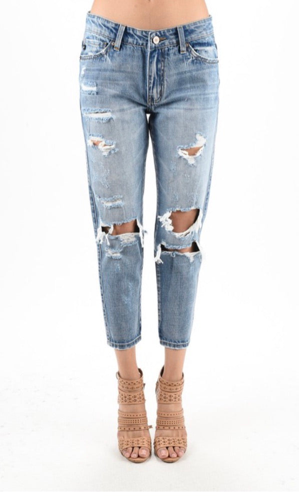 KanCan Alexa Destroyed Boyfriend Jeans
