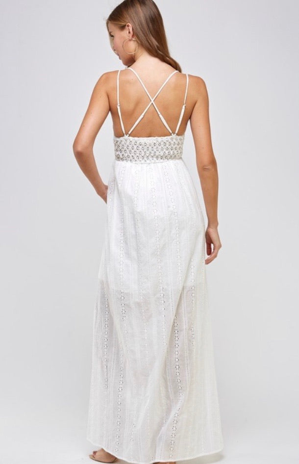 lace bralette maxi dress Kelly Floral Lace Bralette Maxi Dress Large